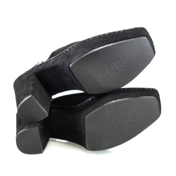 NIB$225 KORS Michael Kors Quincy Vintage Slingback Clogs Mules Platform Pump 10 - Picture 12 of 14